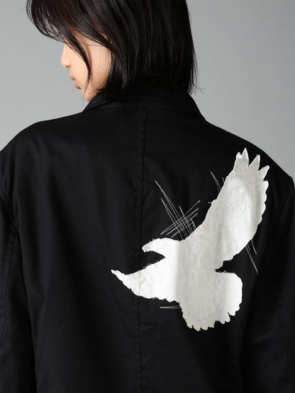 20/COTTON TWILL CROW PATCH JACKET