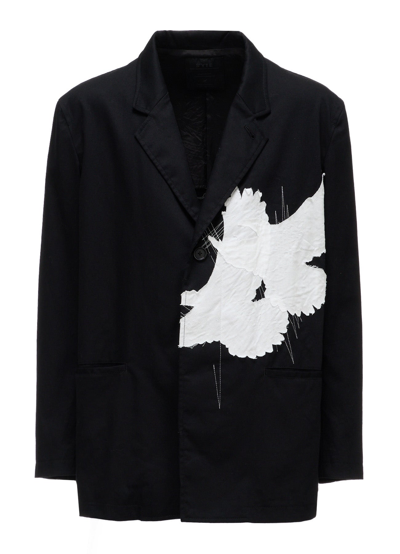 20/COTTON TWILL CROW PATCH JACKET – THE SHOP YOHJI YAMAMOTO