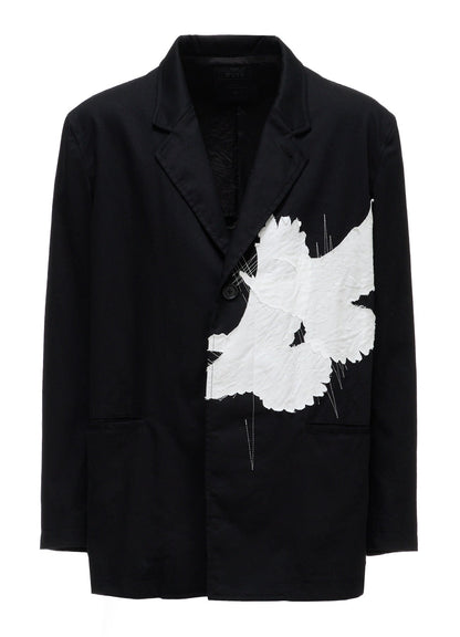 20/COTTON TWILL CROW PATCH JACKET