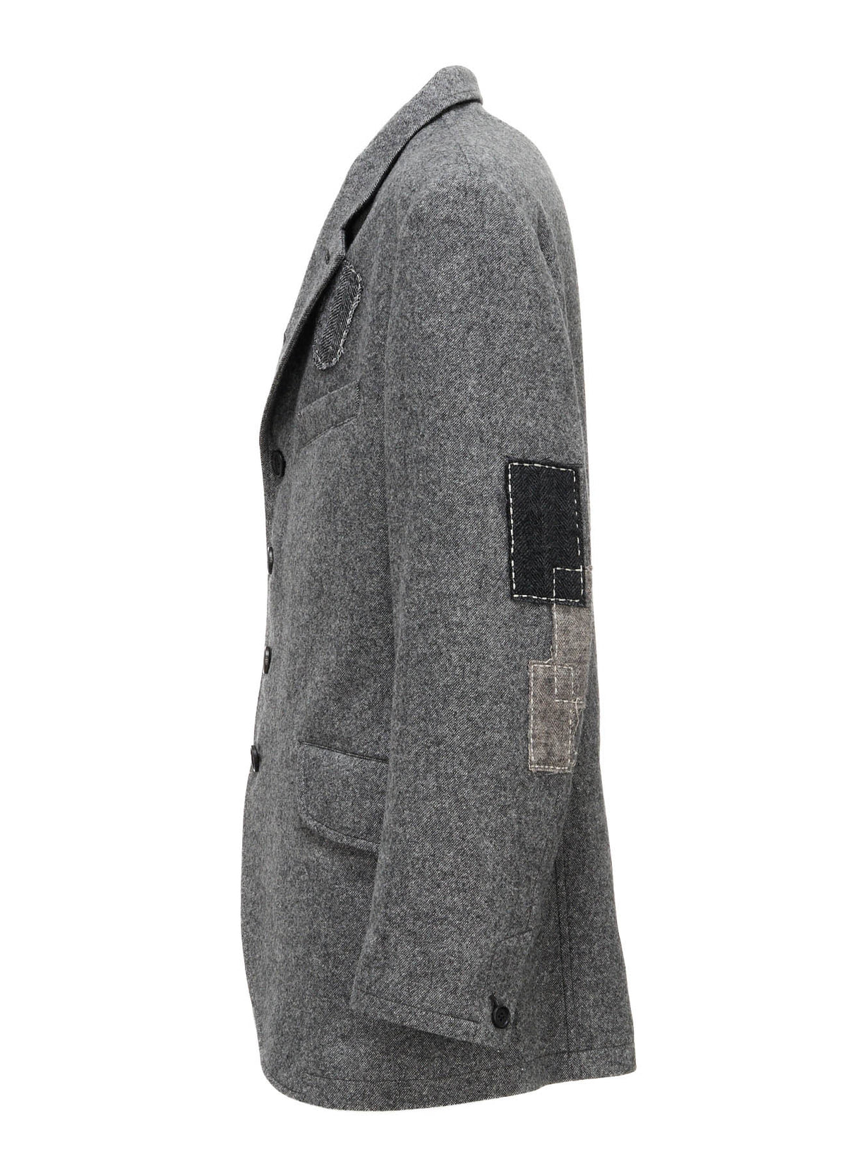 ECO WOOL EMBROIDERIED PATCH JACKET