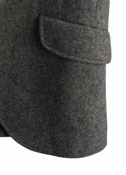 ECO WOOL EMBROIDERIED PATCH JACKET