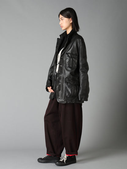 WASHED SHEEP LEATHER 3 POCKETS JACKET