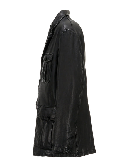 WASHED SHEEP LEATHER 3 POCKETS JACKET