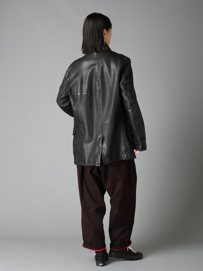 WASHED SHEEP LEATHER 3 POCKETS JACKET
