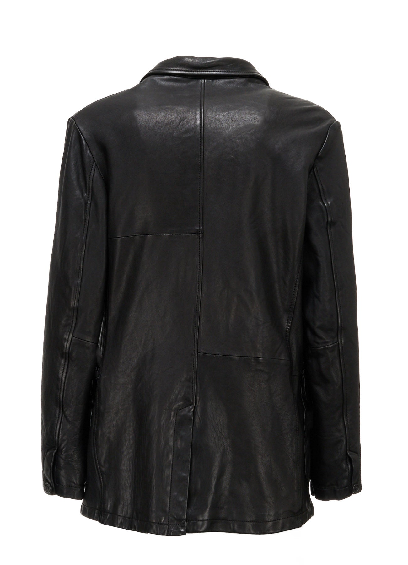 WASHED SHEEP LEATHER 3 POCKETS JACKET – THE SHOP YOHJI YAMAMOTO