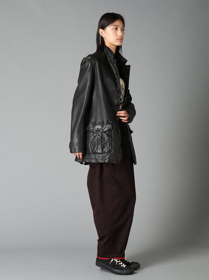 WASHED SHEEP LEATHER 3 POCKETS JACKET