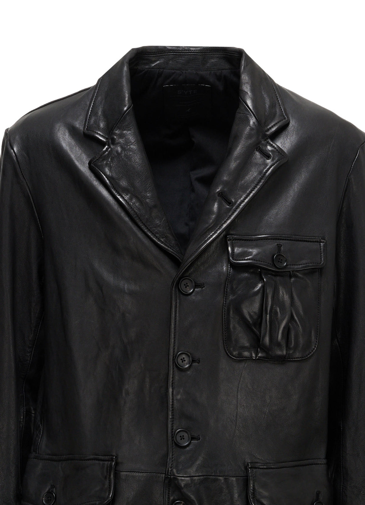 WASHED SHEEP LEATHER 3 POCKETS JACKET