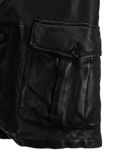 WASHED SHEEP LEATHER 3 POCKETS JACKET