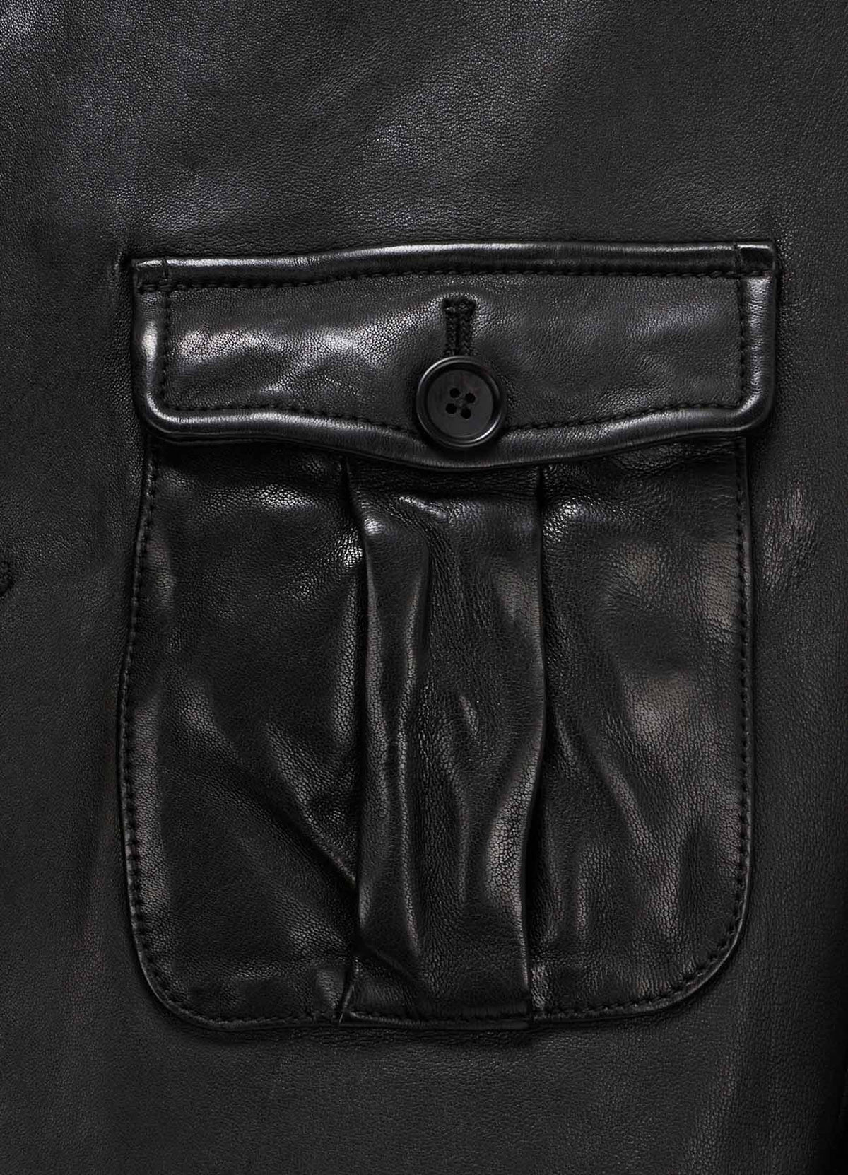 WASHED SHEEP LEATHER 3 POCKETS JACKET