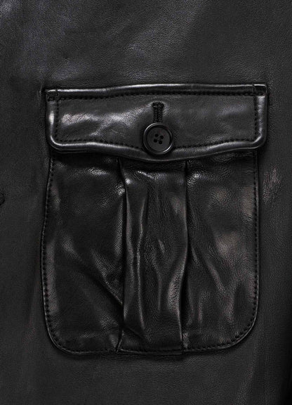 WASHED SHEEP LEATHER 3 POCKETS JACKET