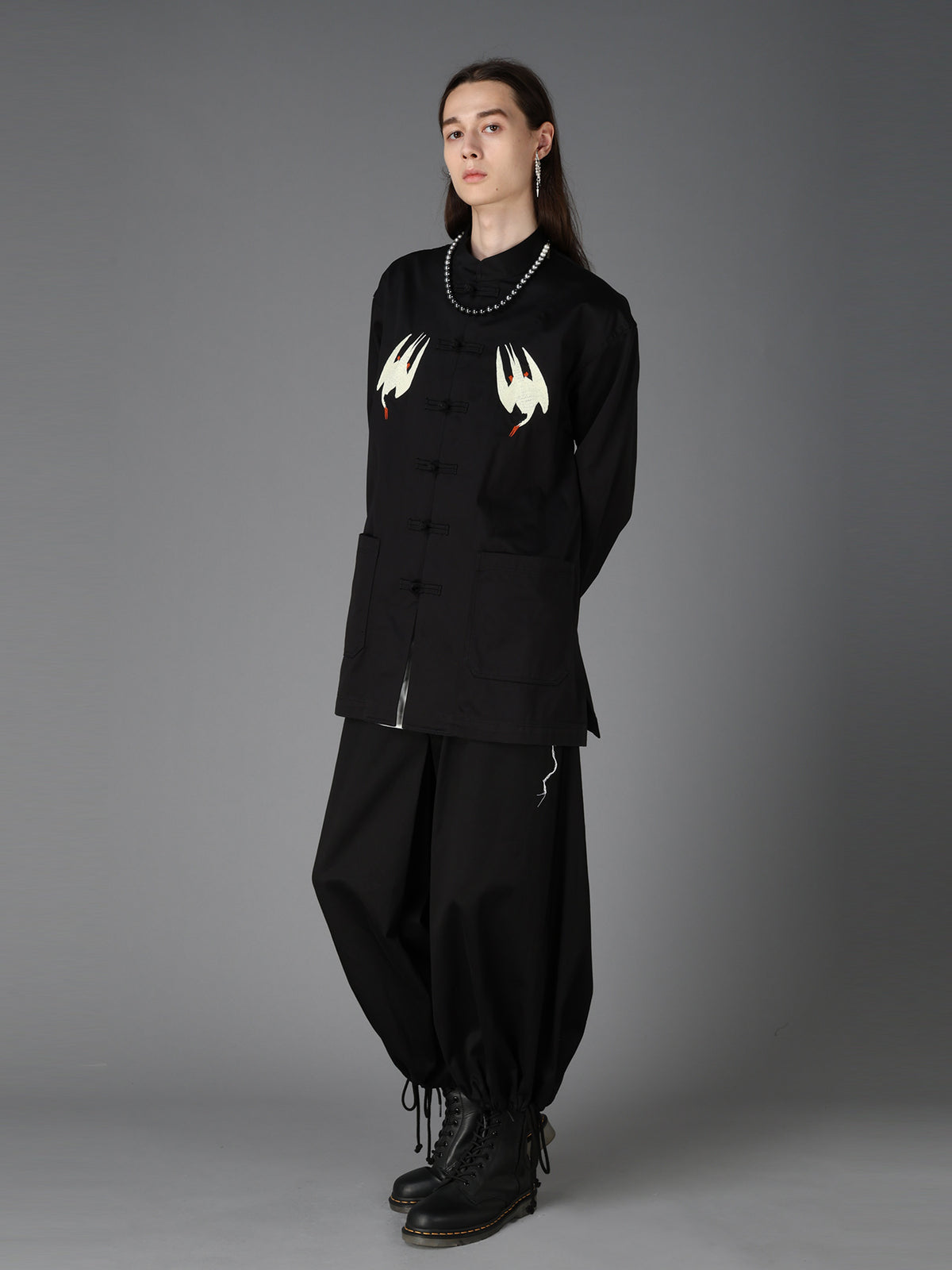 WEPON CLOTH TUFTED PUFFIN EMBROIDERY CHINA JACKET