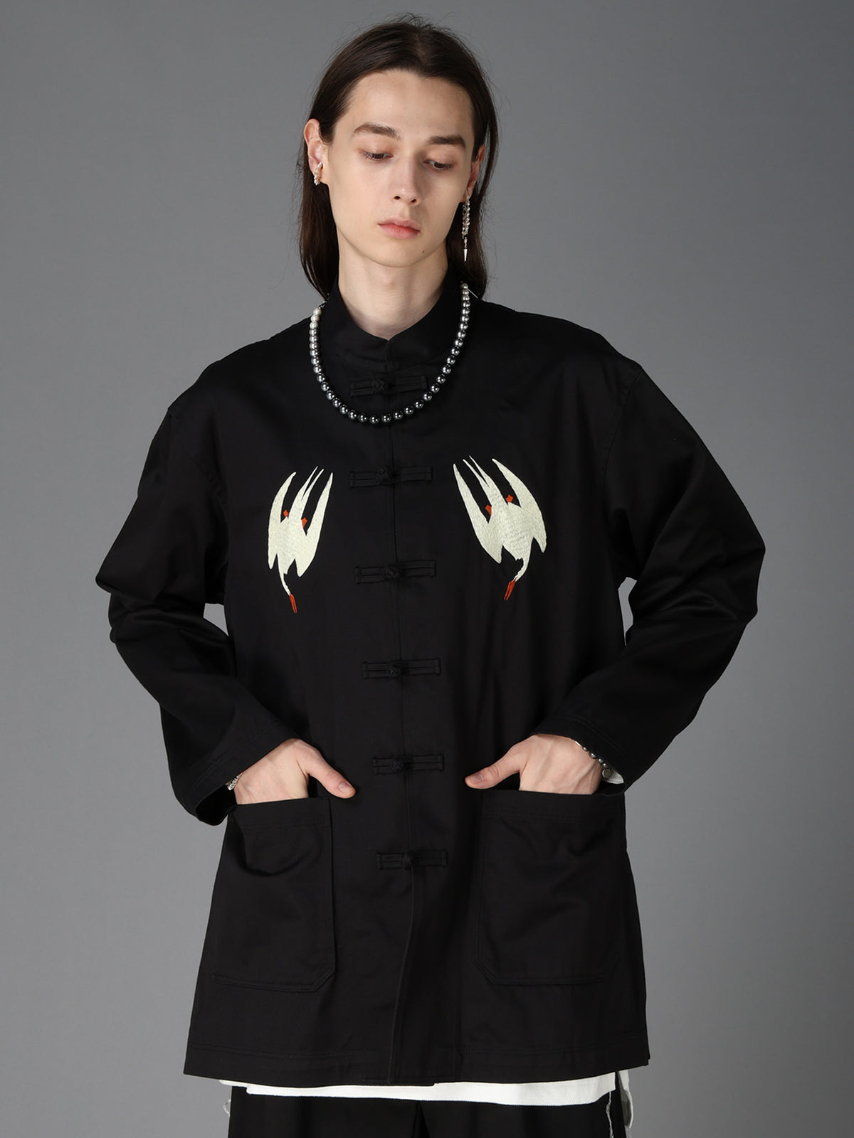 WEPON CLOTH TUFTED PUFFIN EMBROIDERY CHINA JACKET