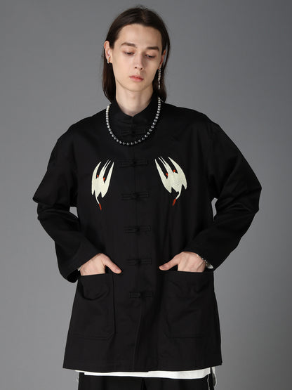 WEPON CLOTH TUFTED PUFFIN EMBROIDERY CHINA JACKET