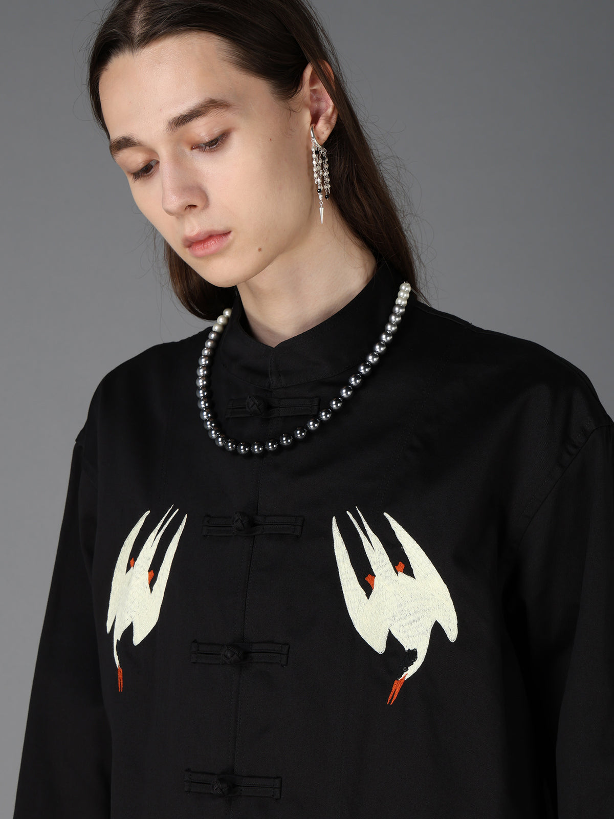 WEPON CLOTH TUFTED PUFFIN EMBROIDERY CHINA JACKET
