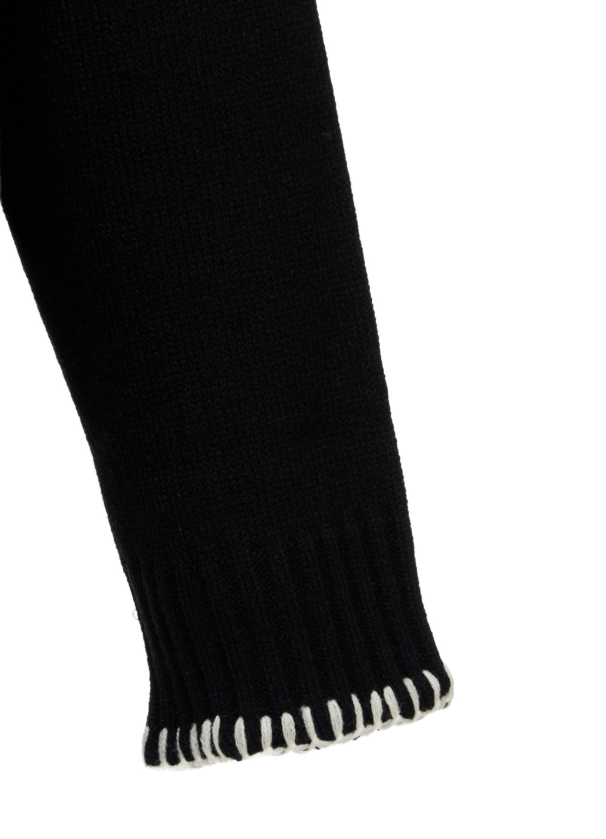 BULKY WOOL BLEND ASYMMETRIC STITCH PULLOVER