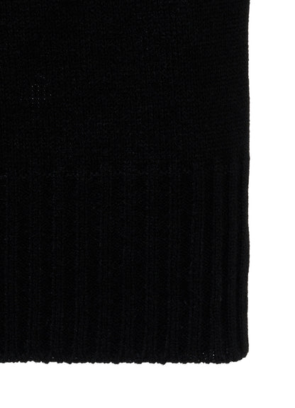 BULKY WOOL BLEND ASYMMETRIC STITCH PULLOVER