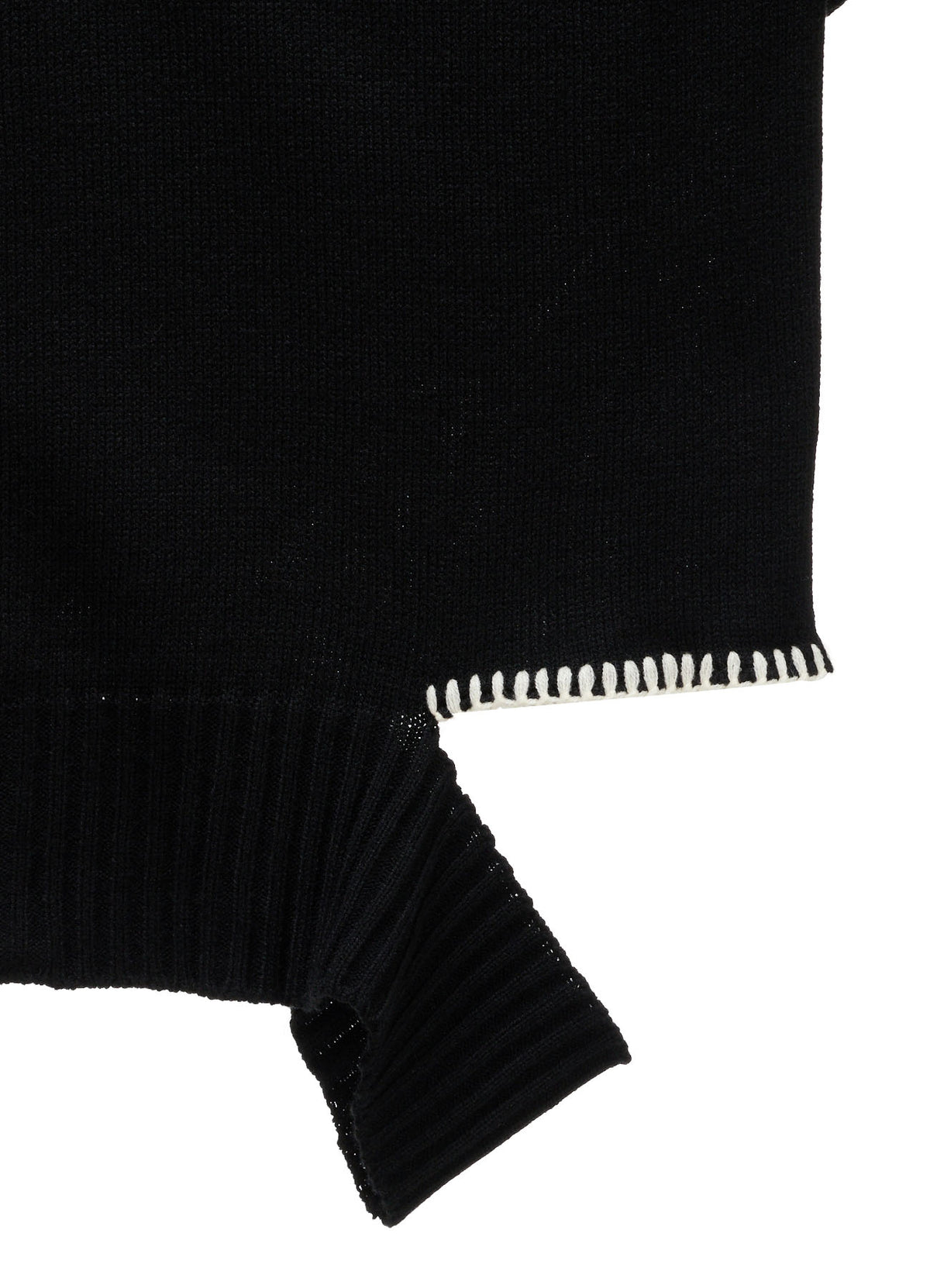 BULKY WOOL BLEND ASYMMETRIC STITCH ZIP-UP KNIT