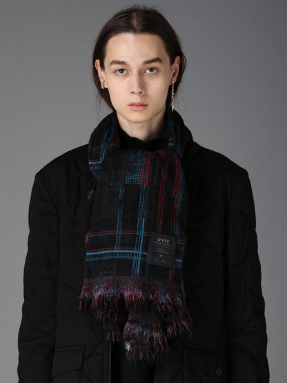 CHECK JACQUARD STOLE