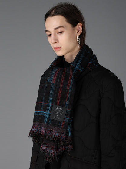 CHECK JACQUARD STOLE