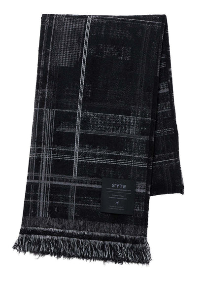 CHECK JACQUARD STOLE