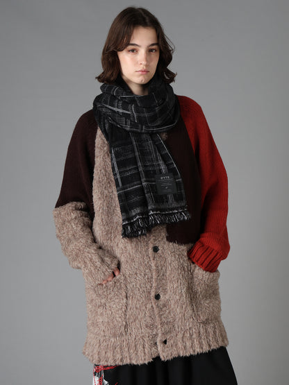 CHECK JACQUARD STOLE