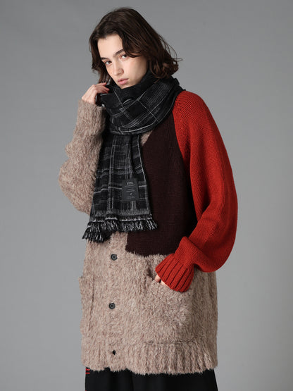 CHECK JACQUARD STOLE