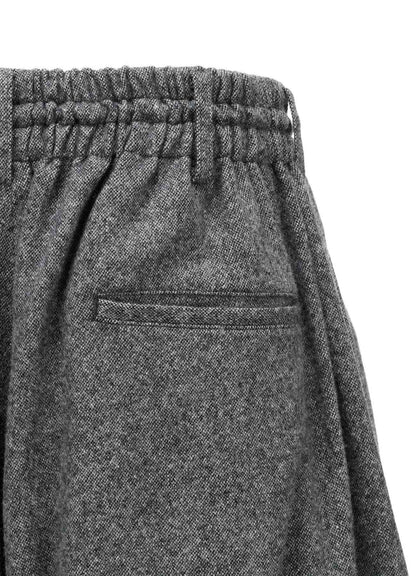 ECO WOOL EMBROIDERIED PATCH CULOTTE PANTS