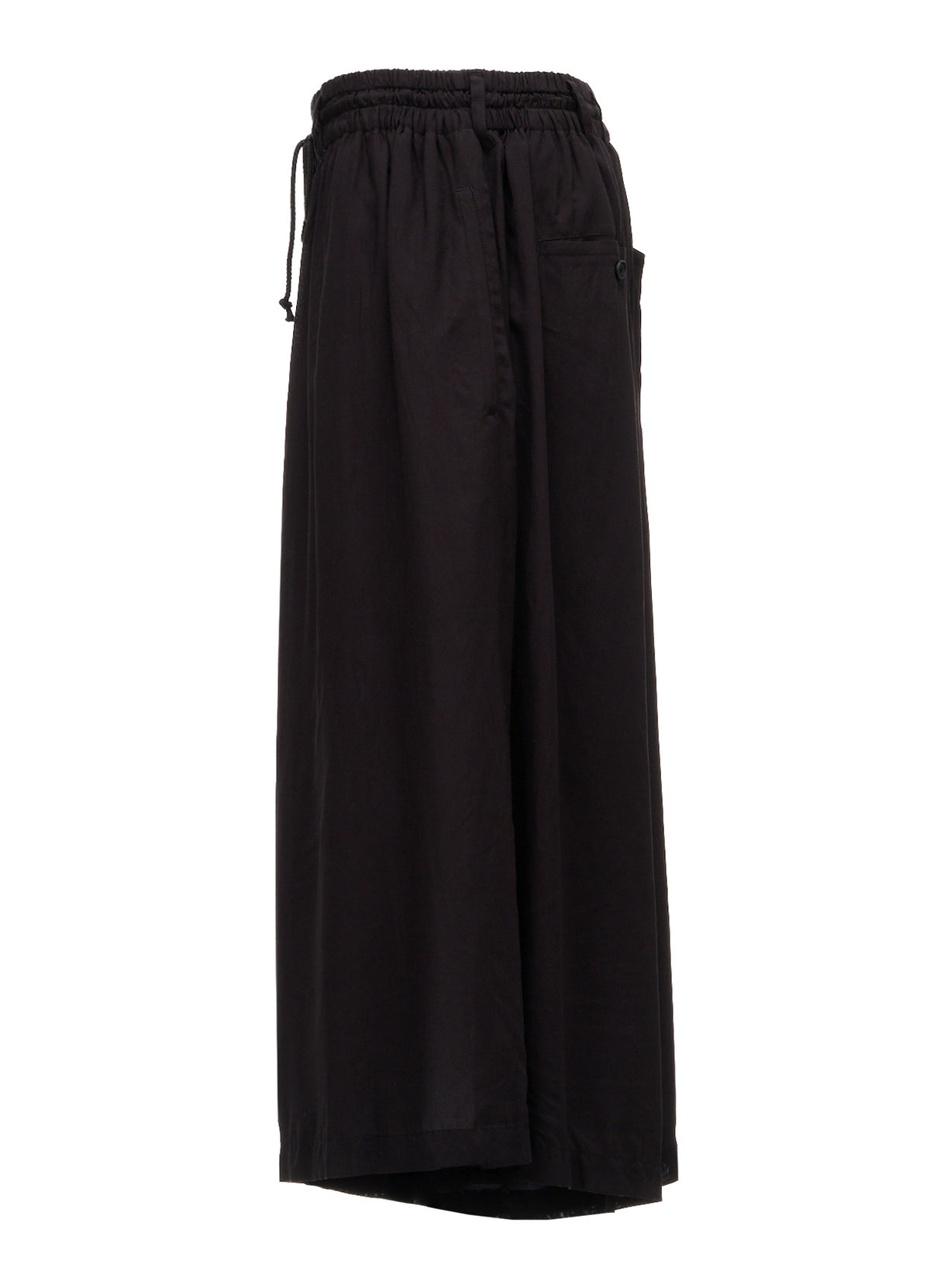PATCHWORK FLOWER PRINT RAYON CULOTTE PANTS
