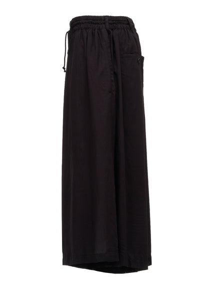 PATCHWORK FLOWER PRINT RAYON CULOTTE PANTS