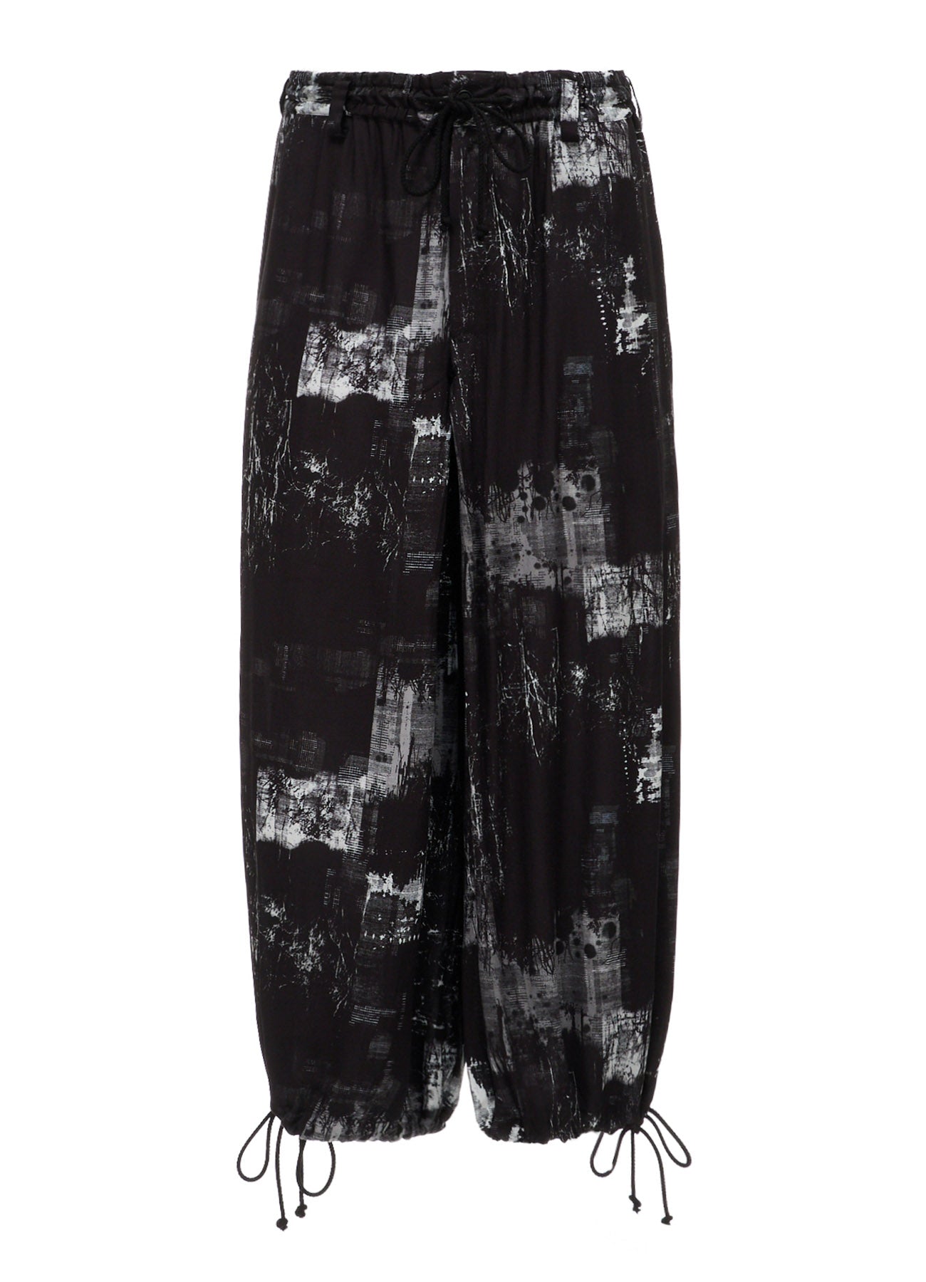 WITHERED BRANCH PRINT RAYON HAKAMA PANTS – THE SHOP YOHJI YAMAMOTO