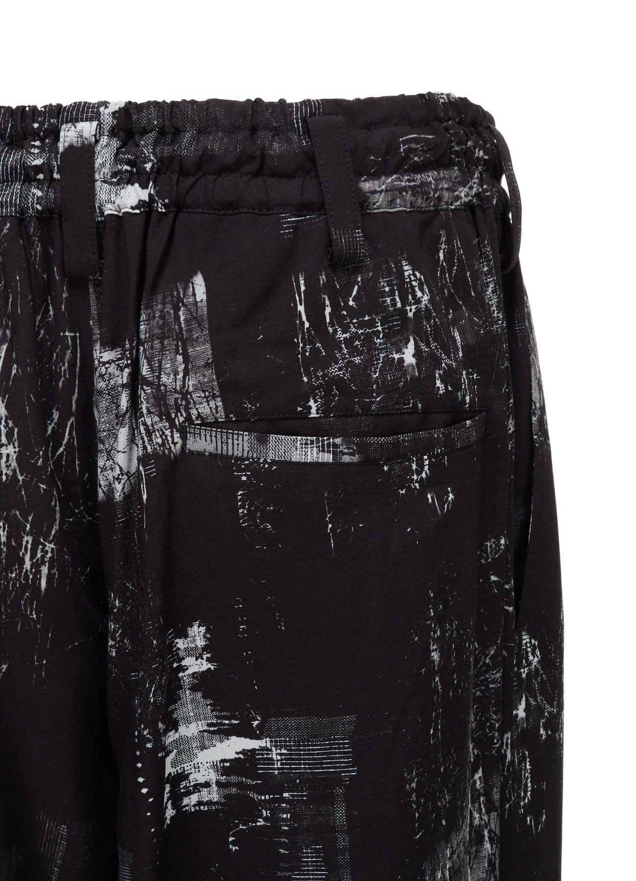 WITHERED BRANCH PRINT RAYON HAKAMA PANTS