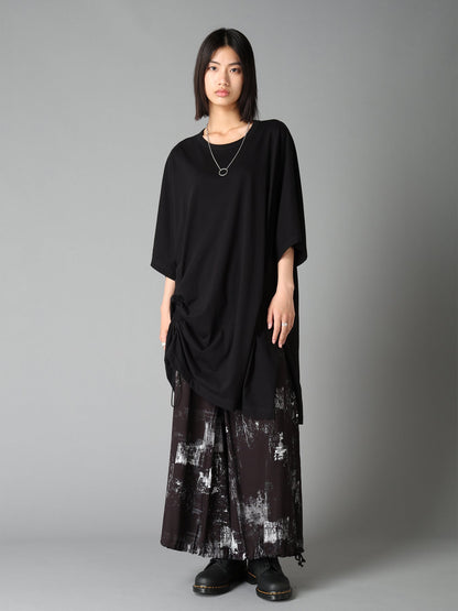 WITHERED BRANCH PRINT RAYON HAKAMA PANTS