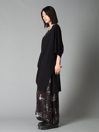 WITHERED BRANCH PRINT RAYON HAKAMA PANTS