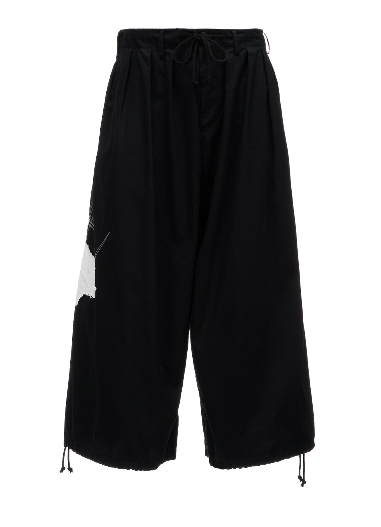 20/COTTON TWILL CROW PATCH BALLOON PANTS