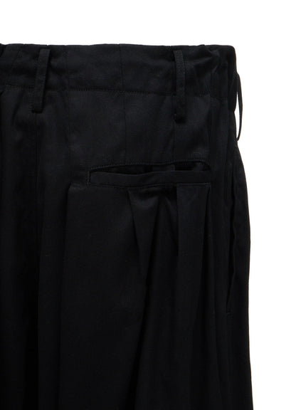 20/COTTON TWILL CROW PATCH BALLOON PANTS