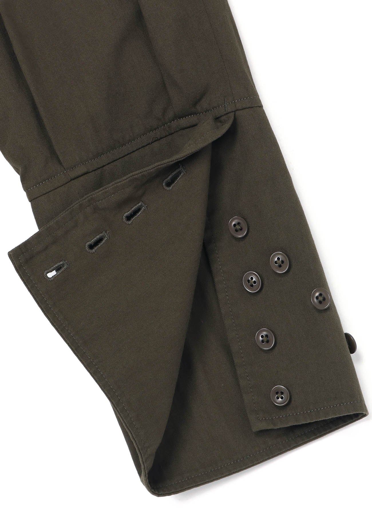 20/COTTON TWILL HEM-SWITCHING PANTS