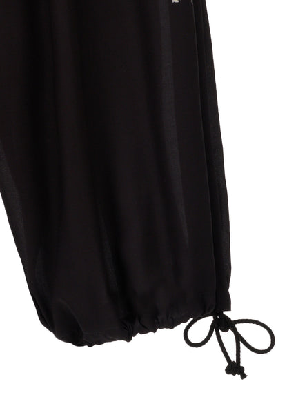 SKETCH PANSY PRINT RAYON BALLOON PANTS