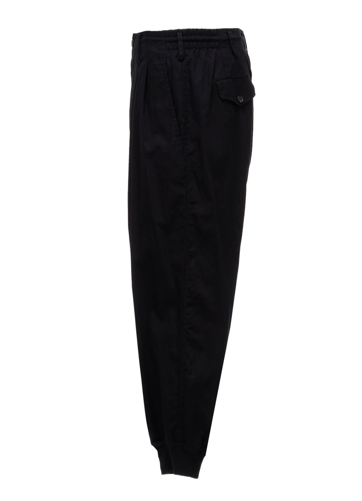 20/COTTON ELASTIC RIB-HEM PANTS