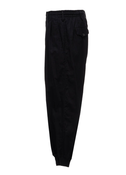 20/COTTON ELASTIC RIB-HEM PANTS