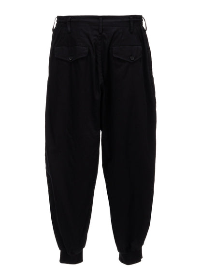 20/COTTON ELASTIC RIB-HEM PANTS