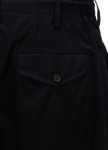 20/COTTON ELASTIC RIB-HEM PANTS