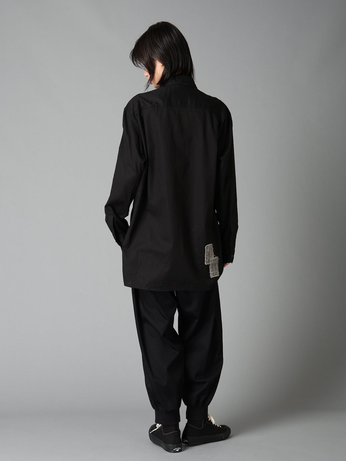 20/COTTON ELASTIC RIB-HEM PANTS