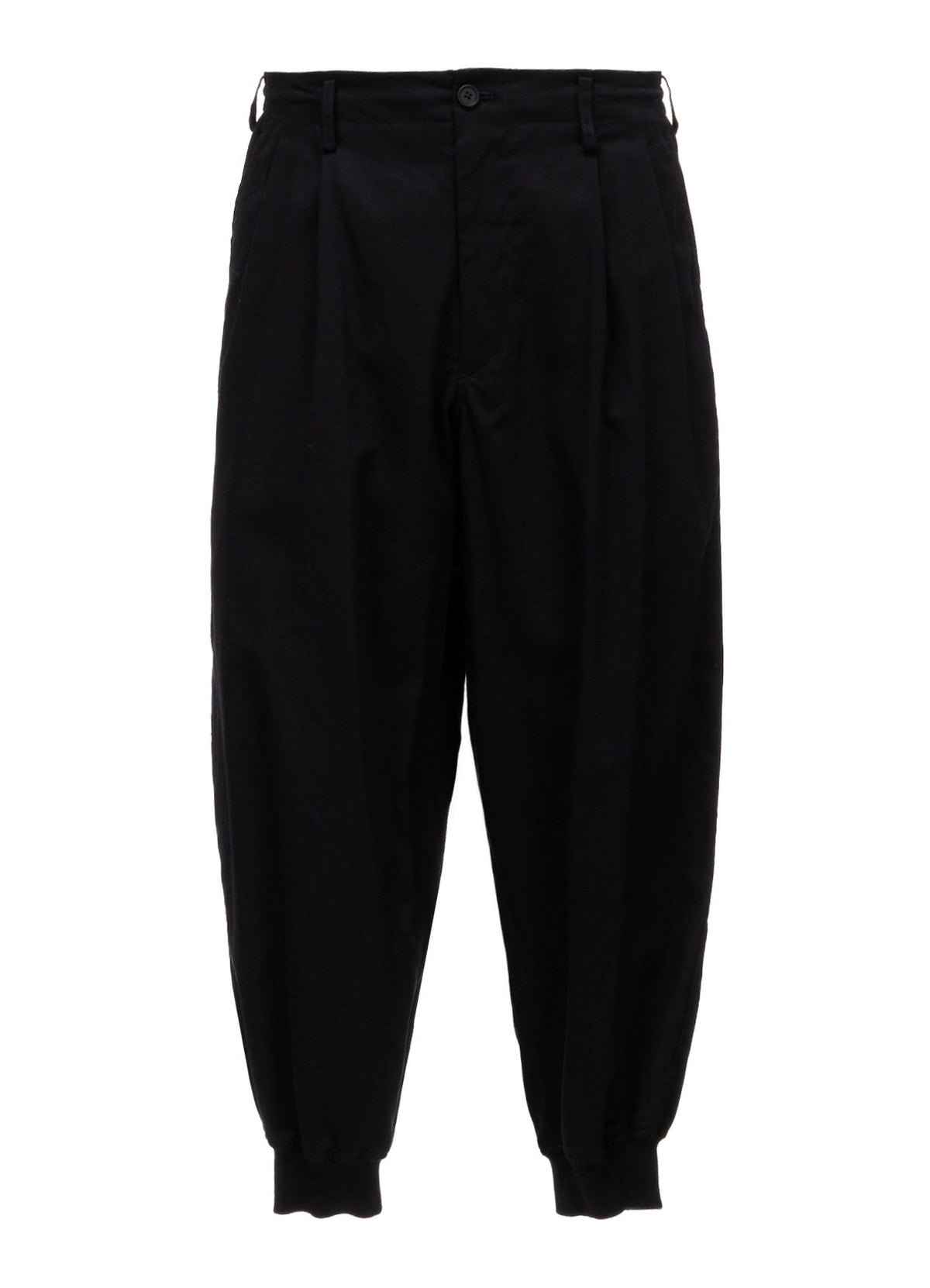 20/COTTON ELASTIC RIB-HEM PANTS