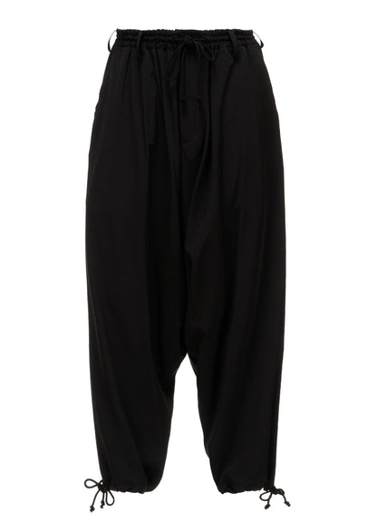 CREPE de CHINE WAIST DRAWSTRING SAROUEL PANTS