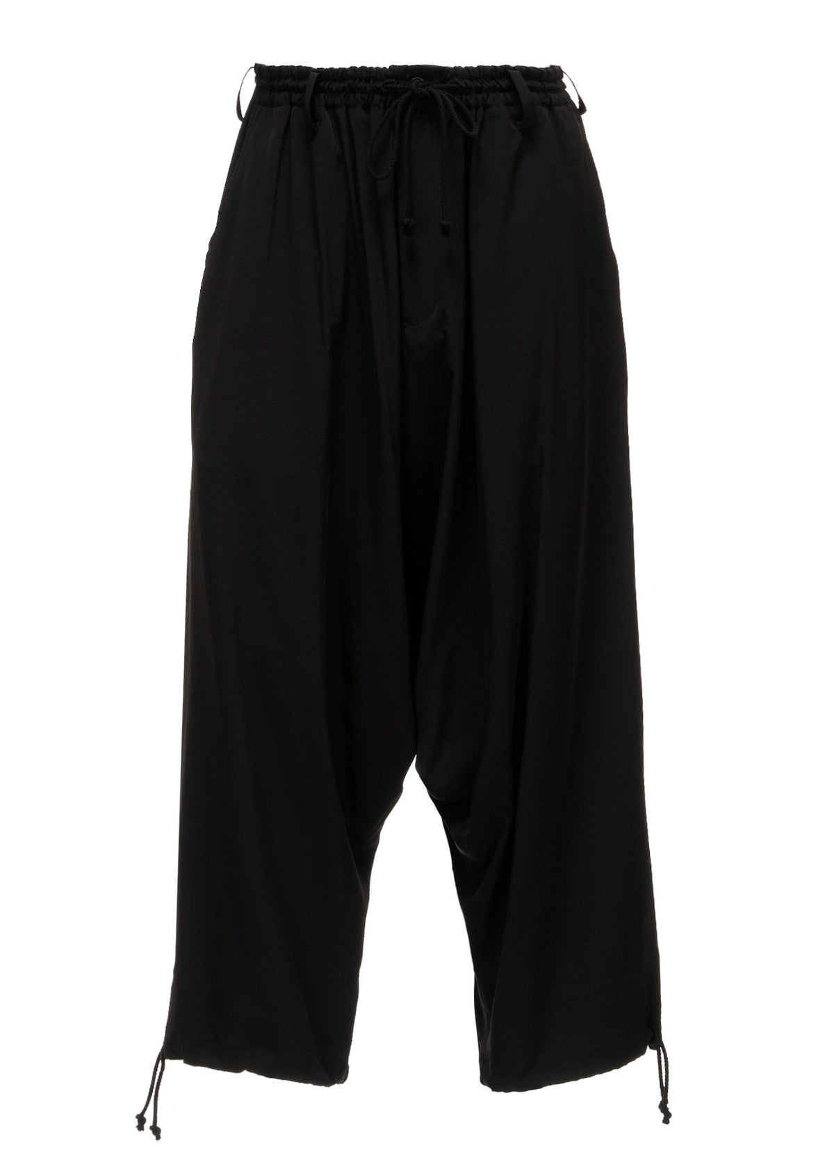 CREPE de CHINE WAIST DRAWSTRING SAROUEL PANTS