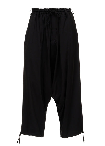 CREPE de CHINE WAIST DRAWSTRING SAROUEL PANTS