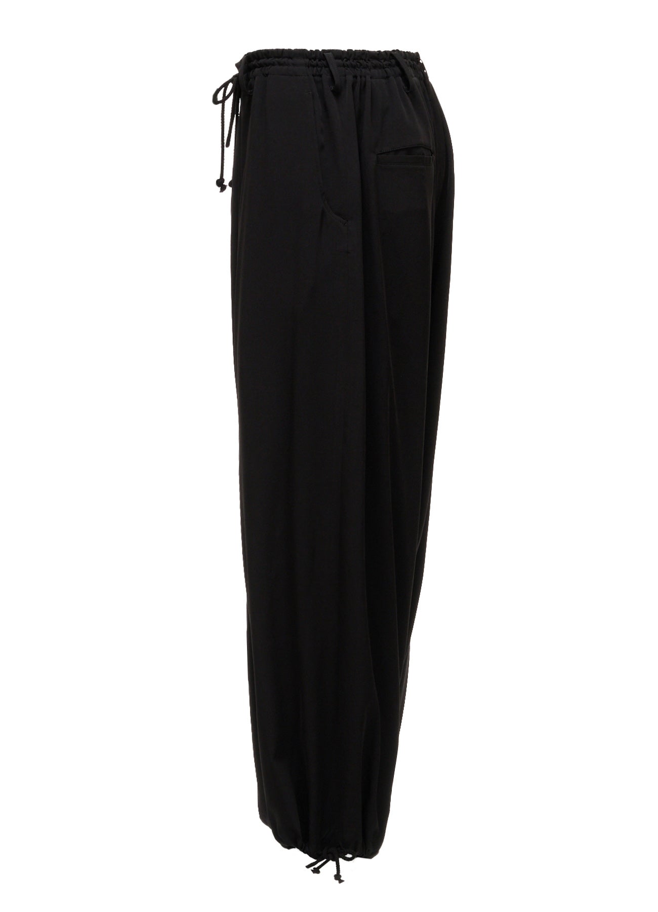 CREPE de CHINE WAIST DRAWSTRING SAROUEL PANTS – THE SHOP YOHJI