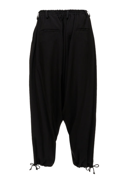 CREPE de CHINE WAIST DRAWSTRING SAROUEL PANTS