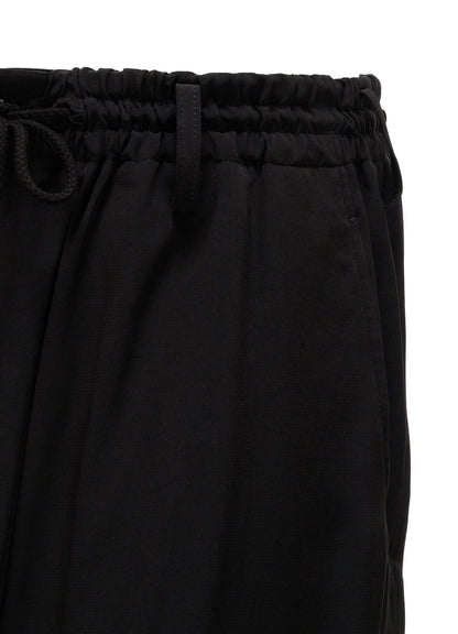 CREPE de CHINE WAIST DRAWSTRING SAROUEL PANTS