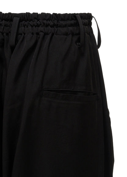 CREPE de CHINE WAIST DRAWSTRING SAROUEL PANTS